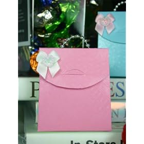 Pearl Handled Mini Purse - Pink - Baby Shower Gifts & Wedding Favors