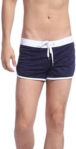 DESMIIT Men's Running Sports Quick-Drying Shorts Blue US Meduim