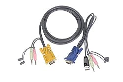 IOGear G2L5301U - keyboard / mouse / video / audio cable - 3 ft ( G2L5301U )