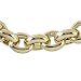 11.5mm Oval Link Chain Necklace, 14K Yellow Gold. Men's Hollow Oval Link Chain Necklace