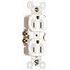 Pass & Seymour 3232WCP TradeMaster 15 Amp 125-Volt AC Duplex Receptacle, White, 10-Pack