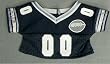 Black Football Jersey fits Webkinz, Shining Star & 8"-10" Make Your Own Stuffed Animals