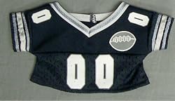 Black Football Jersey fits Webkinz, Shining Star & 8"-10" Make Your Own Stuffed Animals