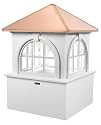 37" Handcrafted "Bradford" Copper Roof Vinyl Cupola