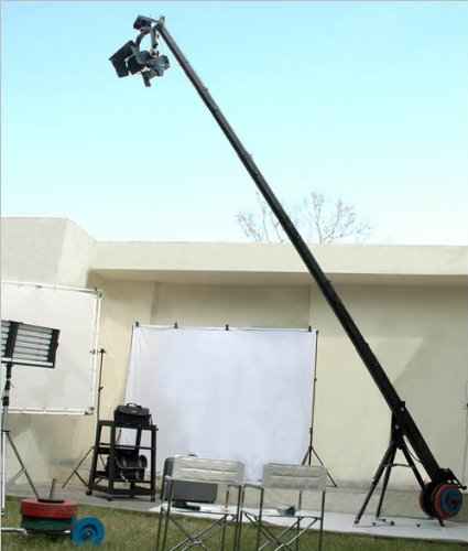 Proaim 22ft Jib Arm crane & Gold Pan Tilt head for camera weighing upto 45lbs canon xl1 xl h1 xh a1 hvx200 ex1 ex3 sony jvc panasonic camera