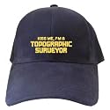 CAPS NAVY BLUE EMBROIDERY " KISS ME , I'M TOPOGRAPHIC SURVEYOR "
