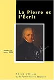 La Pierre et l'Esprit, N� 14 ann�e 2003 :