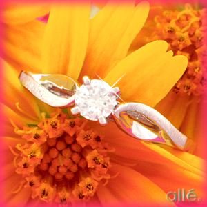 14K Satin/Polished White Gold .20 CT Diamond Engagement Ring