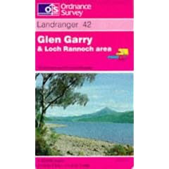 Glen Garry and Loch Rannoch Area (Landranger Maps)