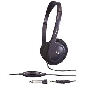 Cyber Acoustics 3.5MM Plug ACM-90 Stereo Headset with Volume Control (Black)