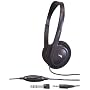 Cyber Acoustics 3.5MM Plug ACM-90 Stereo Headset with Volume Control (Black)
