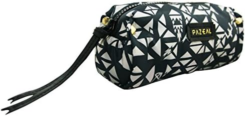 Pazeal Puffy Pencil Case (White & Dark Blue)