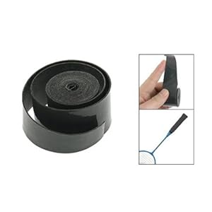 SODIAL(R) Badminton Racket Grip Tape Overgrip Belt Band Black