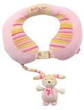Fehn Bubbly Crew Baby Neck Support with Soft Toy Hare