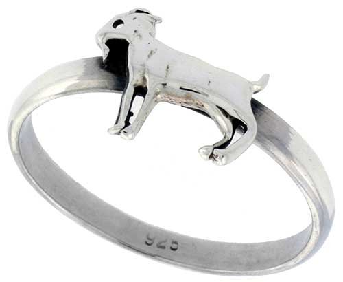 Sterling Silver Polished Goat Ring