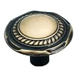 Amerock Traditional Classics Beaded Knobs 4-pk. - Antiqued Brass