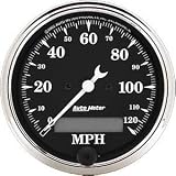 Auto Meter 1787 Street Rod Old Tyme Black In-Dash Speedometer Gauge