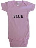 ELLIE / Hurry Up - Name-series - White or Pink Onesie / Baby T-shirt