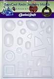 Environmental Technology Castin' Craft EasyCast Resin Jewelry Mold , 8 Artistic Shapes On One Tray