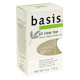 Basis All Clear Bar, 4 oz, Antibacterial cleansing bar