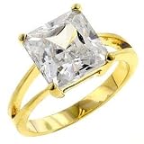 C'este Di Amore - 8 Carat Solitaire CZ Ring