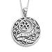 Animal Friends, Paw Print Necklace in Sterling Silver