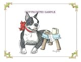 Boston Terrier - Christmas Design by Cindy Farmer
