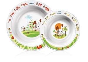 Philips AVENT BPA Free Toddler Bowl Set, 6+ Months, 2-Count