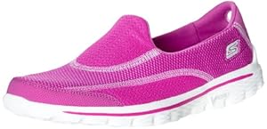 Skechers Women's Go Walk 2-Spark Walking Shoe,Raspberry,6 M US