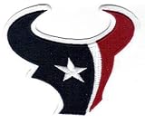 Houston Texans Team Patch - Sew On or Iron On - 3" Wide x 2 1/2" Tall.