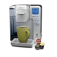 Cuisinart Single-Serve Brewer with Keurig K-Cup System, 12 K-Cup Starter Pack and 9 Charcoal Water Filters - Silver