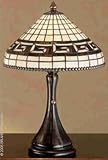 Meyda 32290 Greek Key Tiffany Accent Lamp