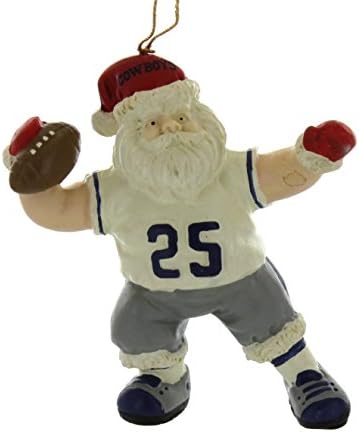 Vintage Santa's on Your Team NFL Dallas Cowboys Christmas Tree Ornament