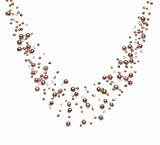 Image of Oi! Ladies N0391 Pink Fresh Water Pearl and Crystal FullNeck Splash Necklace