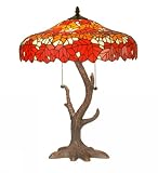 24.5 Inch H Tiffany Autumn Leaf Table Lamp Table Lamps