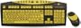 Keys-U-See Wireless Large Print English USB Keyboard with Wireless Mouse Bundle (Black & Yellow) Large Letters on Keys for Visually Impaired