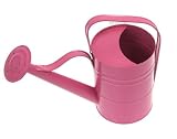 Small Pink metal watering can