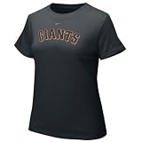 Nike San Francisco Giants Black Ladies Authentic Crew T-shirt