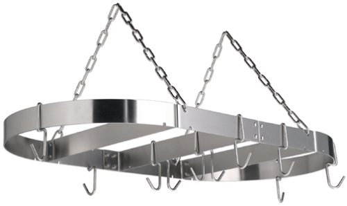 Calphalon 18 by 36-Inch Stainless Steel Oval Pot Rack by Calphalon