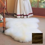 Bowron One Pelt Gold Star Rug