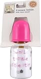 4 oz. Printed Baby Bottle (Latex Nipple), Pink