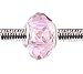 Pandora Style Charm Bead (Z90) Faceted Murano Lampwork Glass (14mm x 10mm) (fits Troll too)
