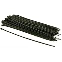 100 Black Nylon Cable Zip Ties Self Locking 4.8mm 12"
