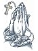 Tinsley Transfers Prison Praying Hands Tattoo
