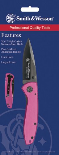 Smith & Wesson SWPROM-13-4CP Executive Handle Folding Lock-Back Knife, Pink Smith & Wesson SWPROM-13-4CP Executive Handle Folding Lock-Back Knife, Pink