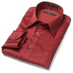 Geoffrey Beene Men's Long Sleeve Wrinkle Free Fitted Sateen Solid Shirt