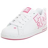  : DC Women's Court Graffik SE Sneaker,White/Crazy Pink,5 M