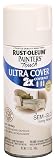 Rust-Oleum 249860 Painter's Touch Multi-Purpose Spray Paint, Semi-Gloss Ivory Bisque, 12-Ounce