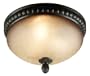 Kenroy Home 91667ORB Ponte Vedra 3-Light Flush Mount, Oil Rubbed Bronze