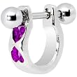 Purple Heart Helix Cartilage Earring